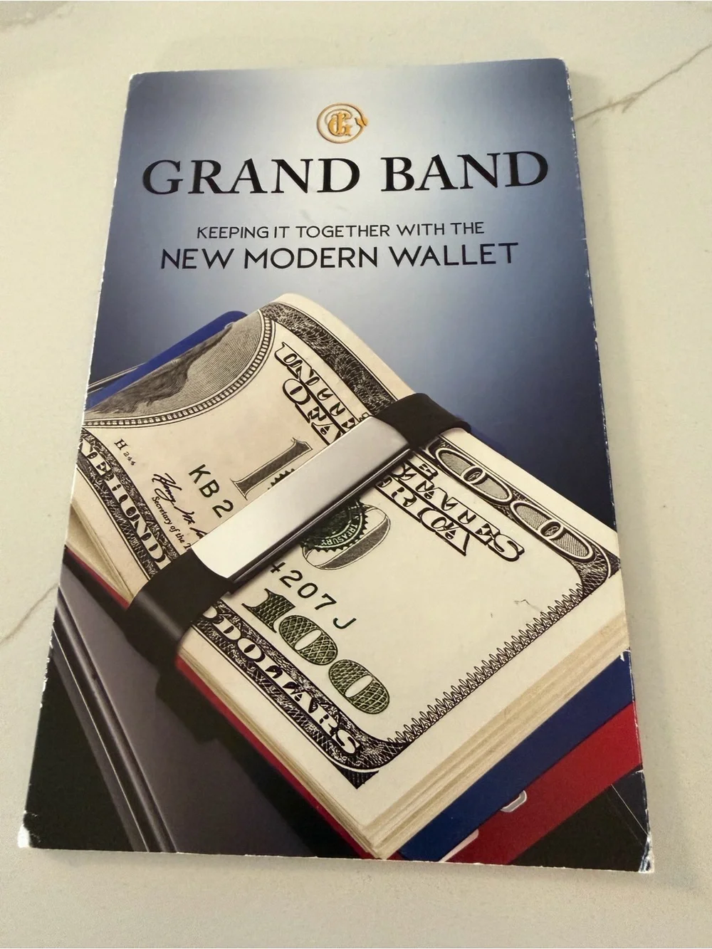 The Grand Band Teal Money Clip Band